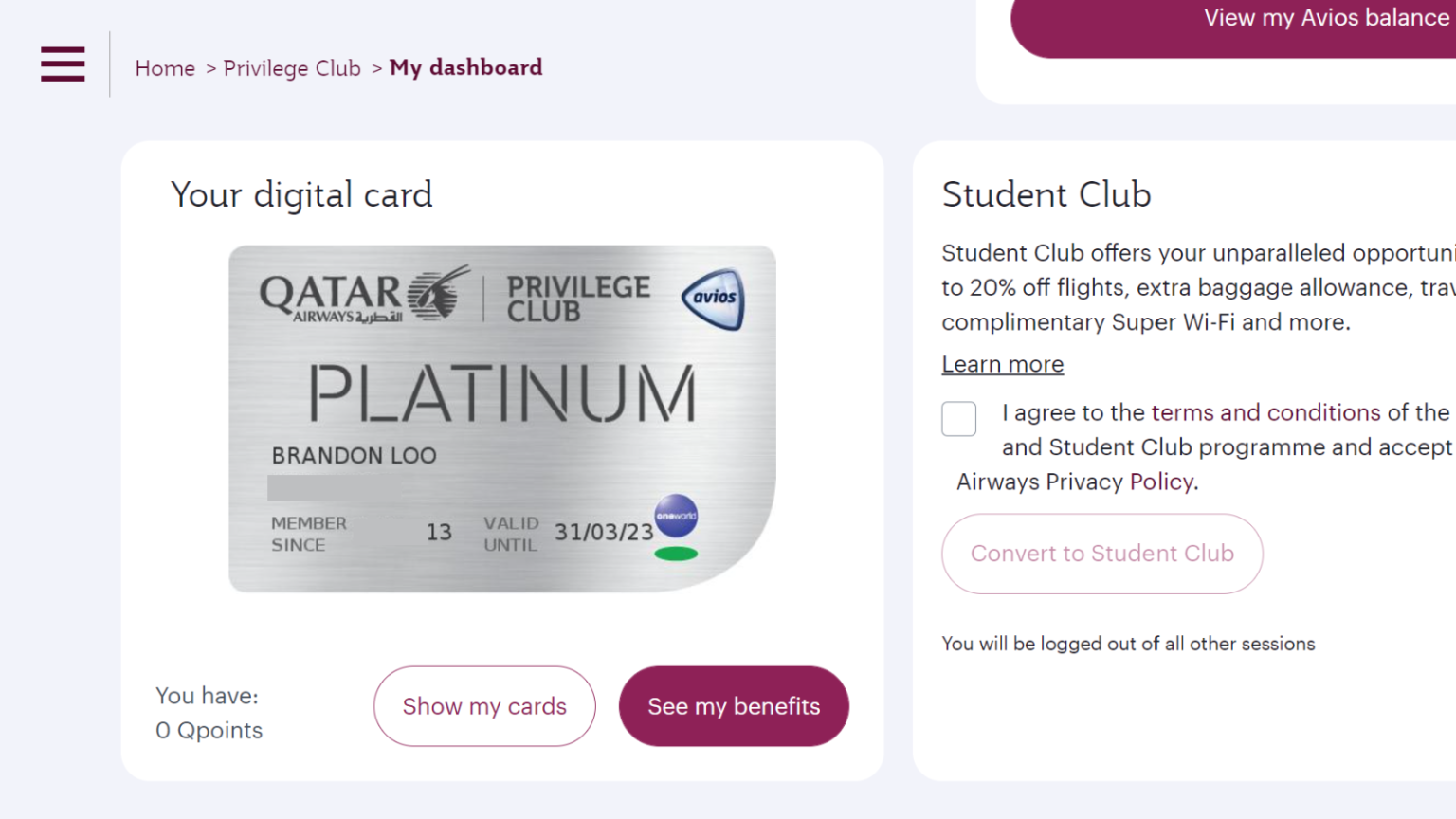 Qatar Airways extends Privilege Club status [2023] Point Hacks