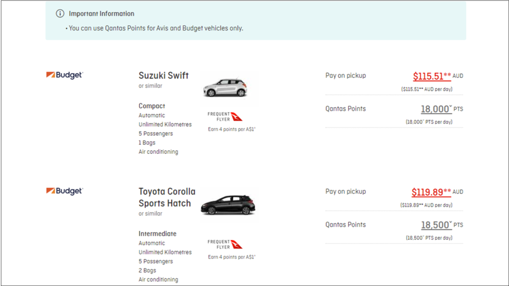 How to earn Qantas Points on car hire bookings Point Hacks