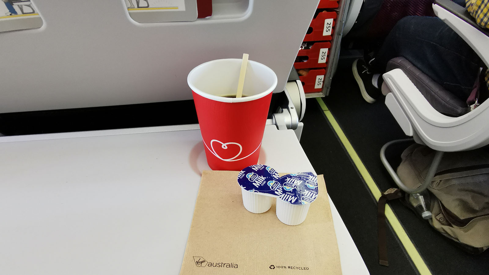 Virgin Australia Economy Class dining