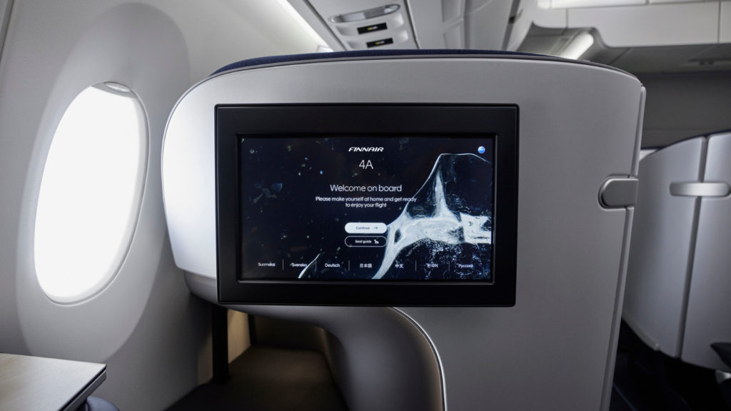 Finnair A350 Cabin Entertainment