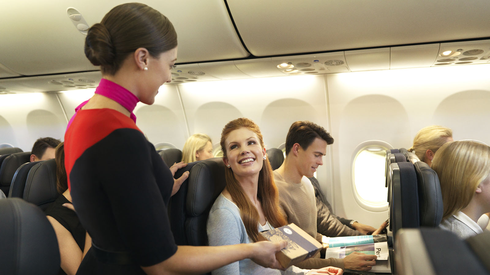 Qantas Boeing 737 cabin