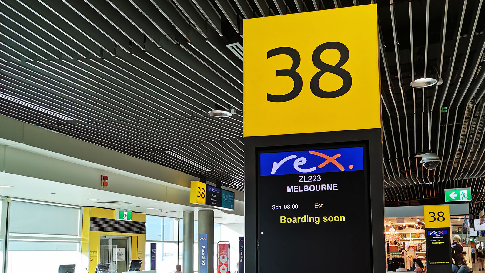 Rex boarding gate