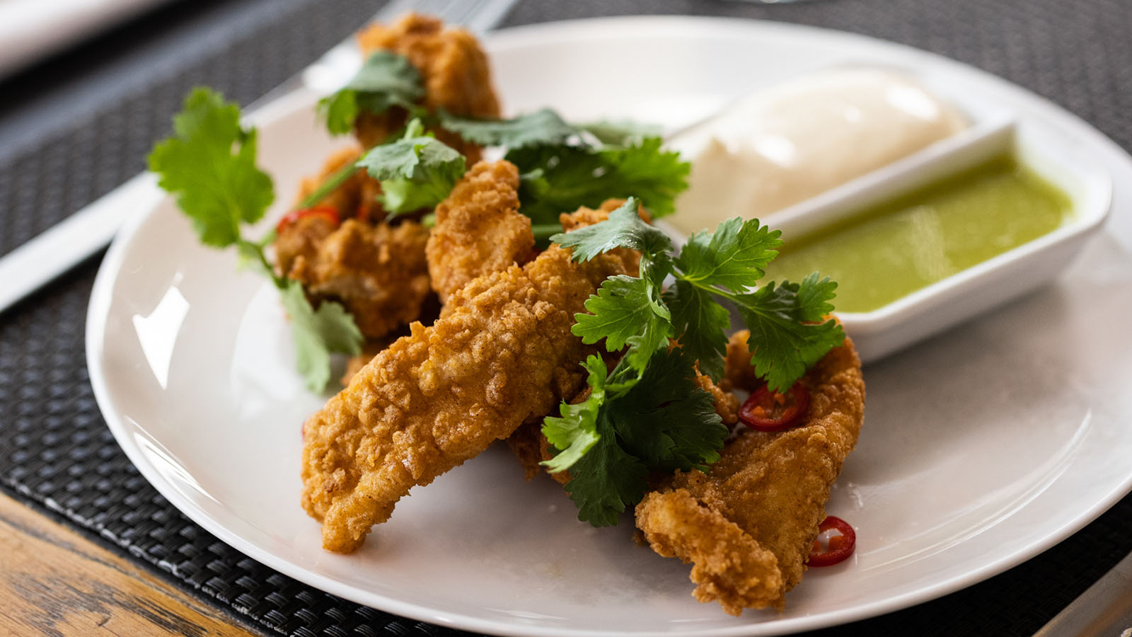 Qantas First Lounge Salt and Pepper Squid