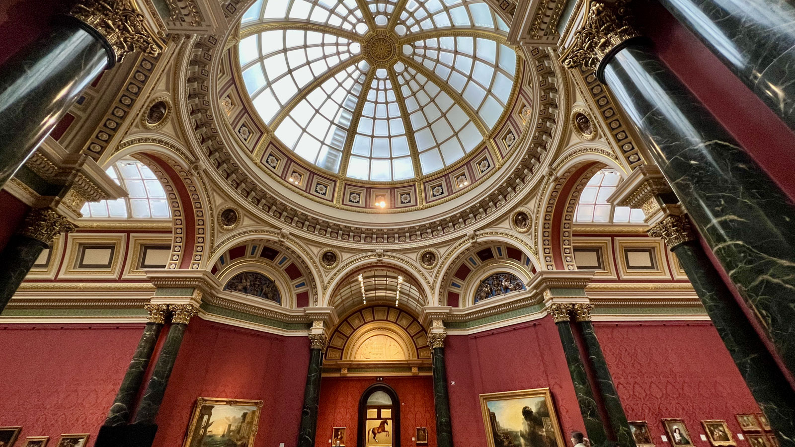 National Gallery London ornate ceiling