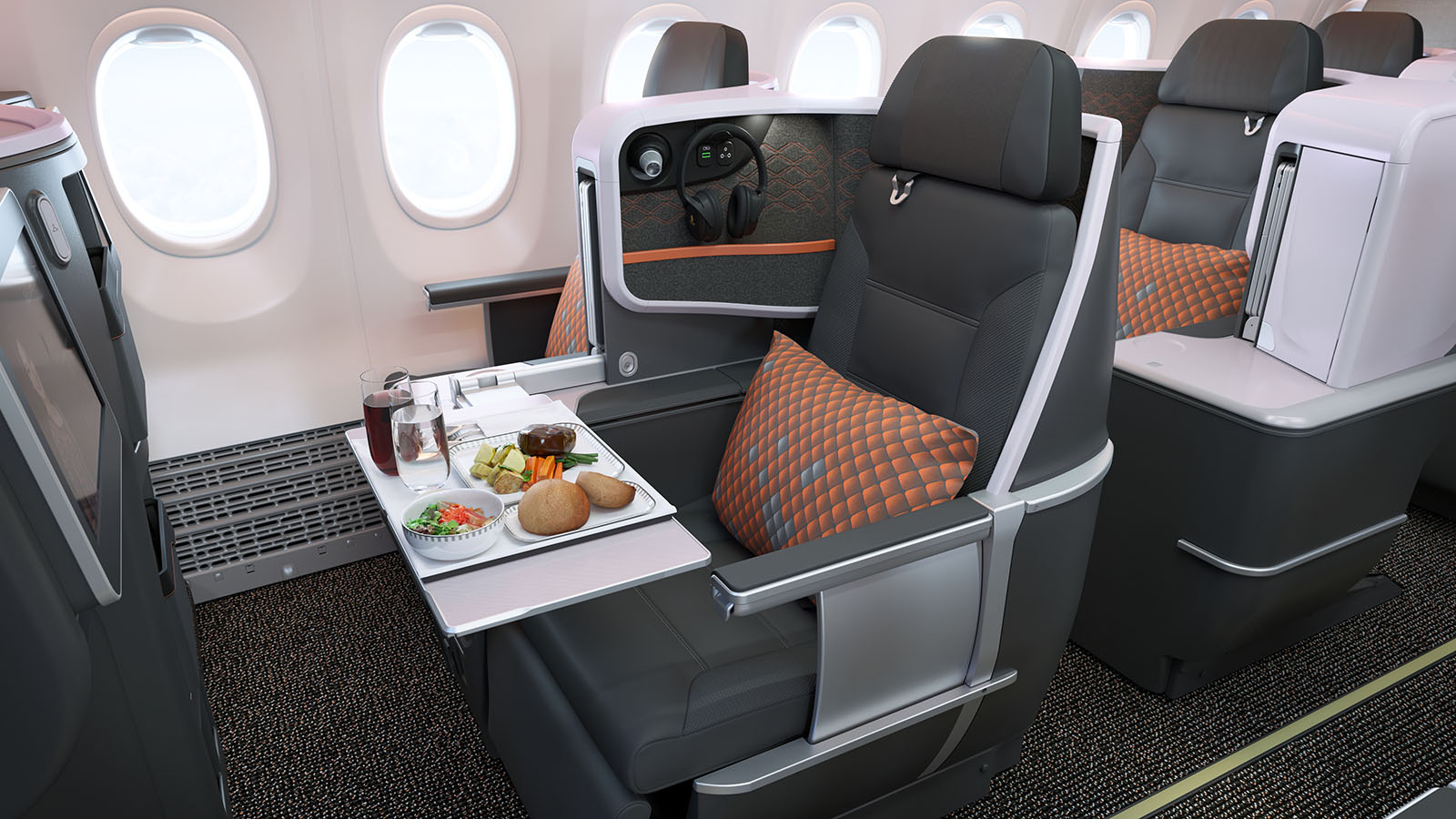 Singapore Airlines' Boeing 737-8 Business Class