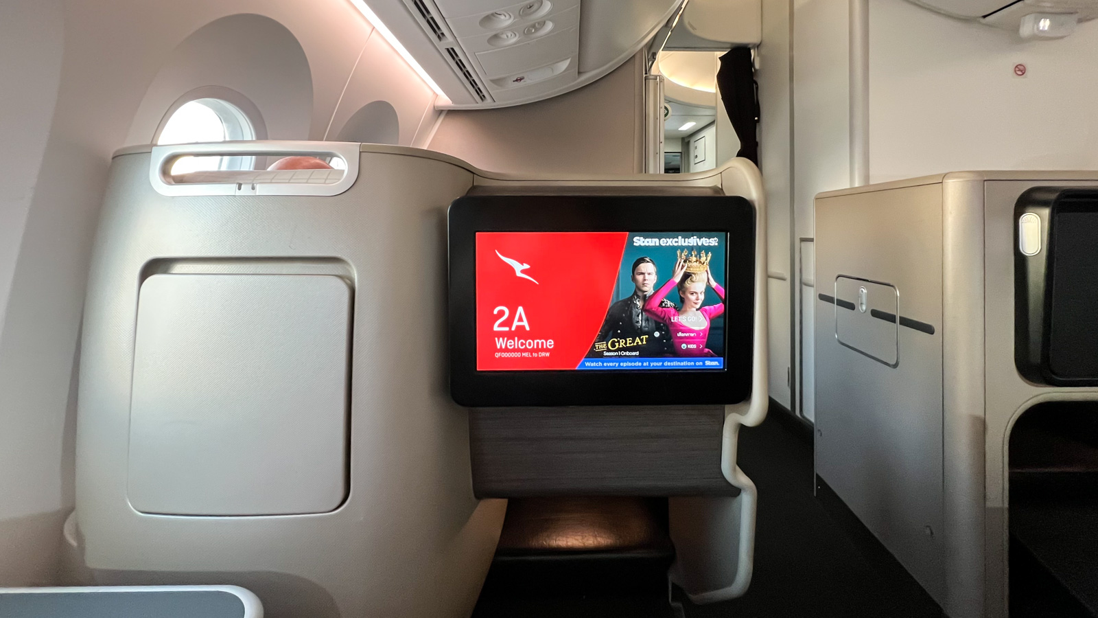 best Business Class seat on Qantas Dreamliner