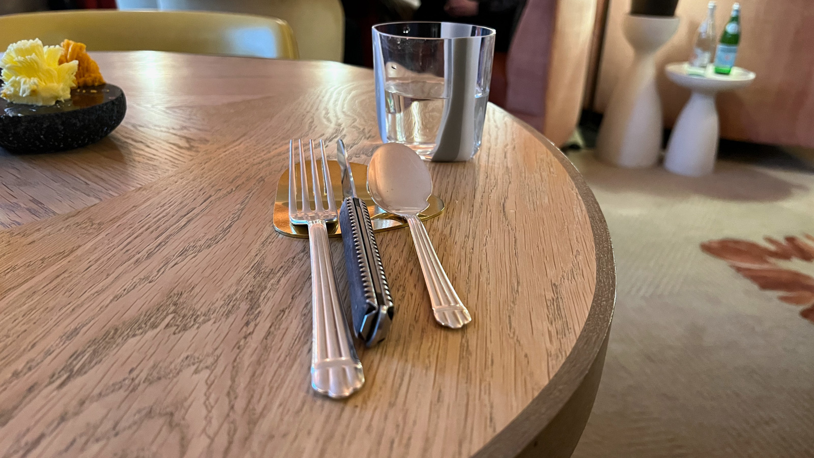 handmade cutlery at Helene Darroze London