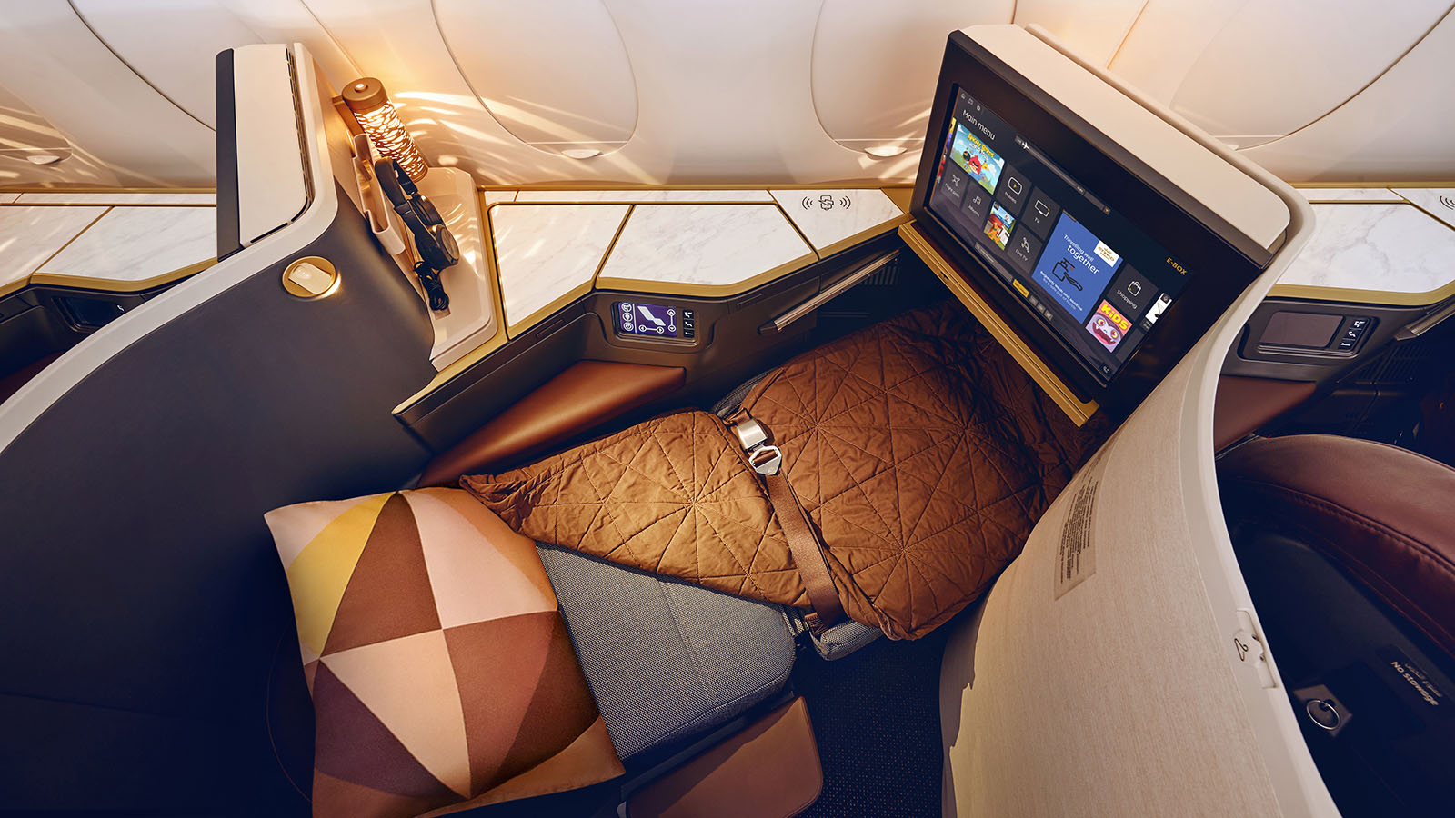 Etihad Airways' Airbus A350-1000 Business Class