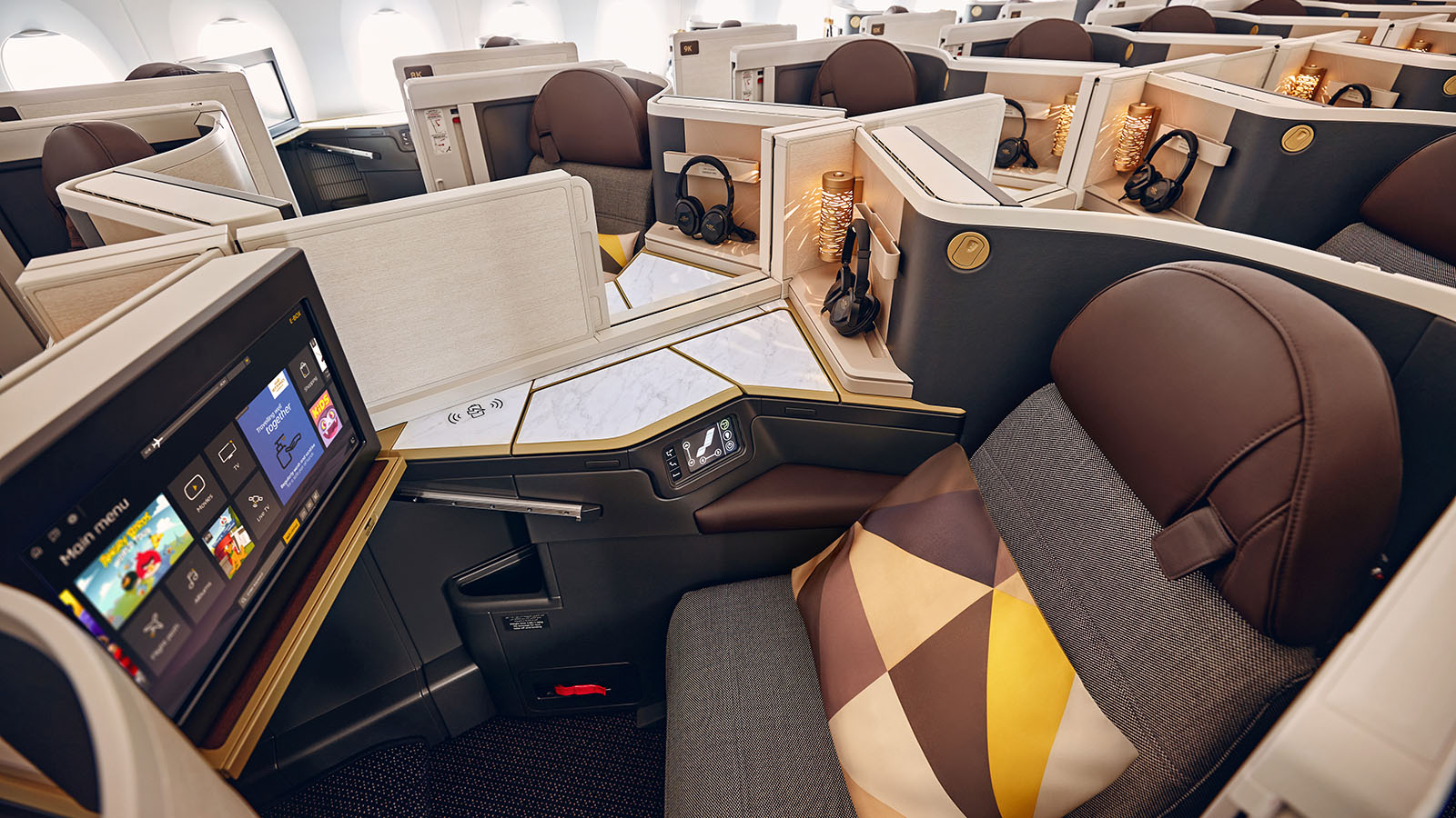 Etihad Airways' Airbus A350-1000 Business Class