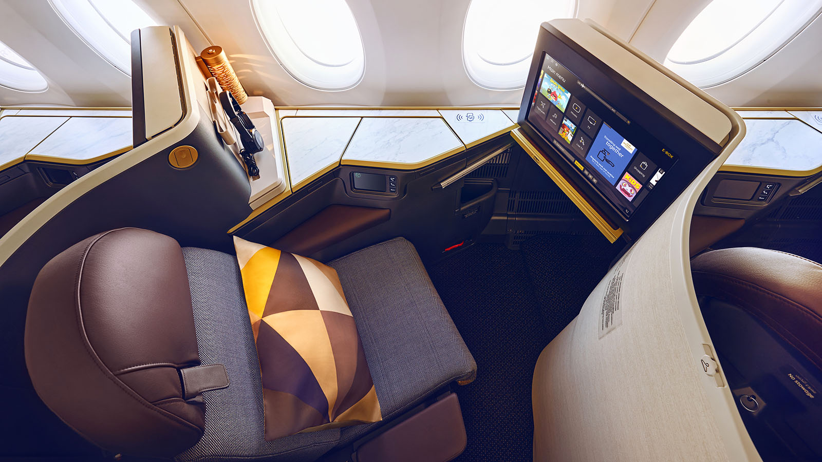 Etihad Airways' Airbus A350-1000 Business Class