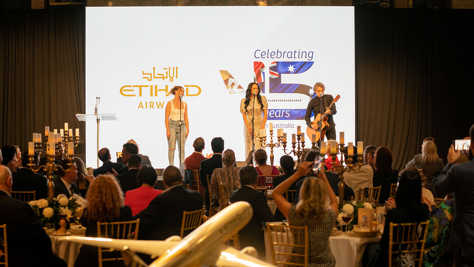 Etihad Airways 15th anniversary of Australian flights