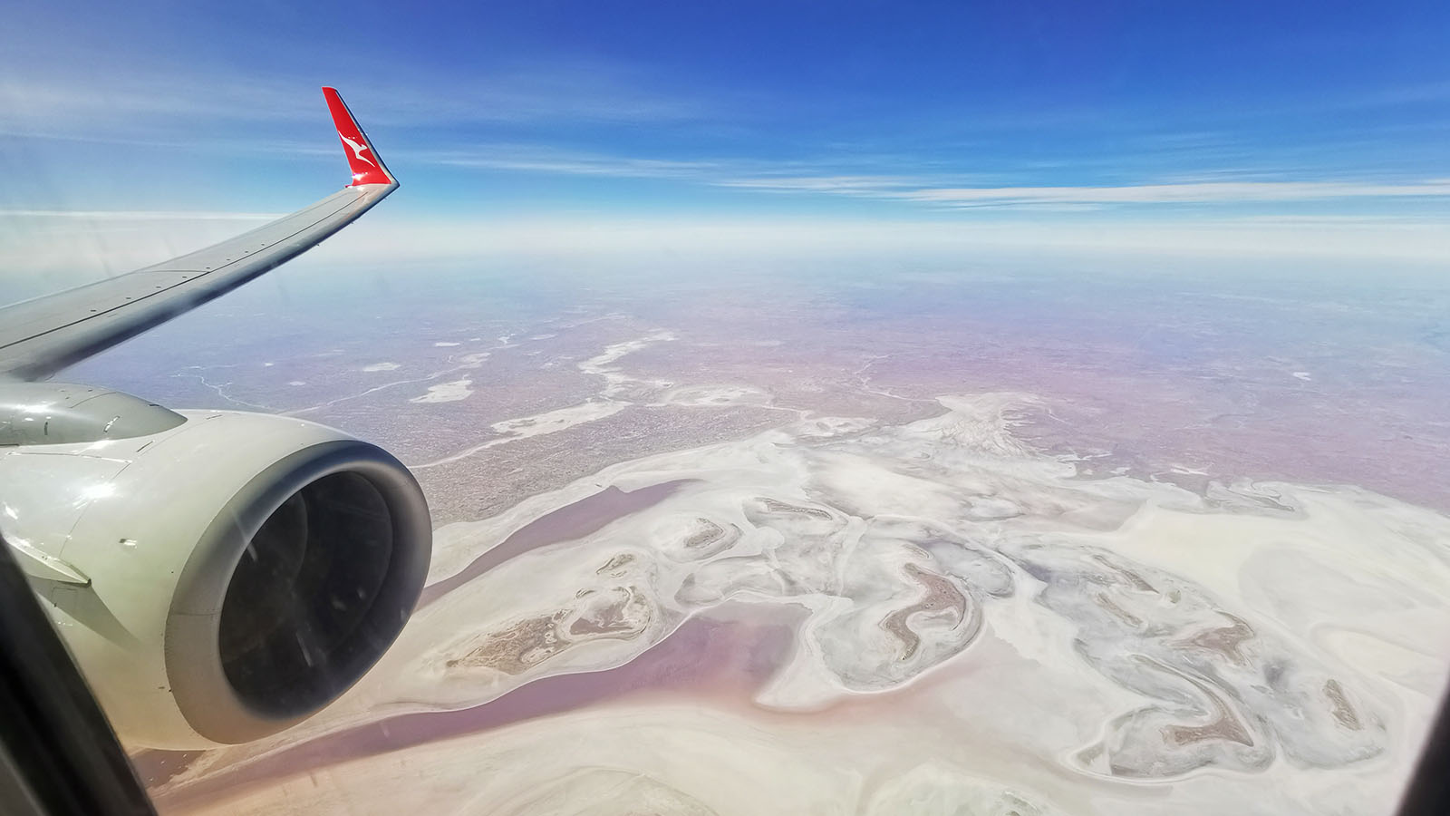 Qantas Boeing 737 inflight view
