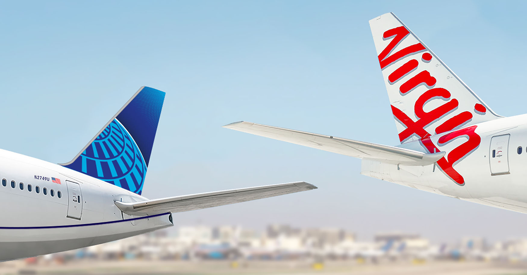 Virgin Australia / United Airlines tails