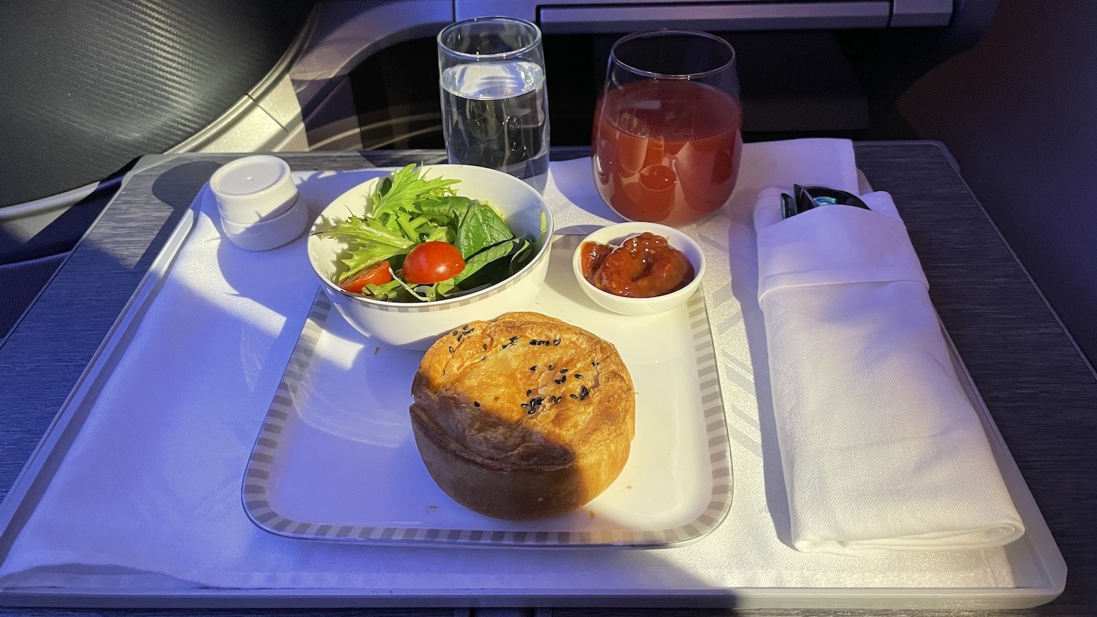 Singapore Airlines Business Class Snack Mushroom Truffle Pie