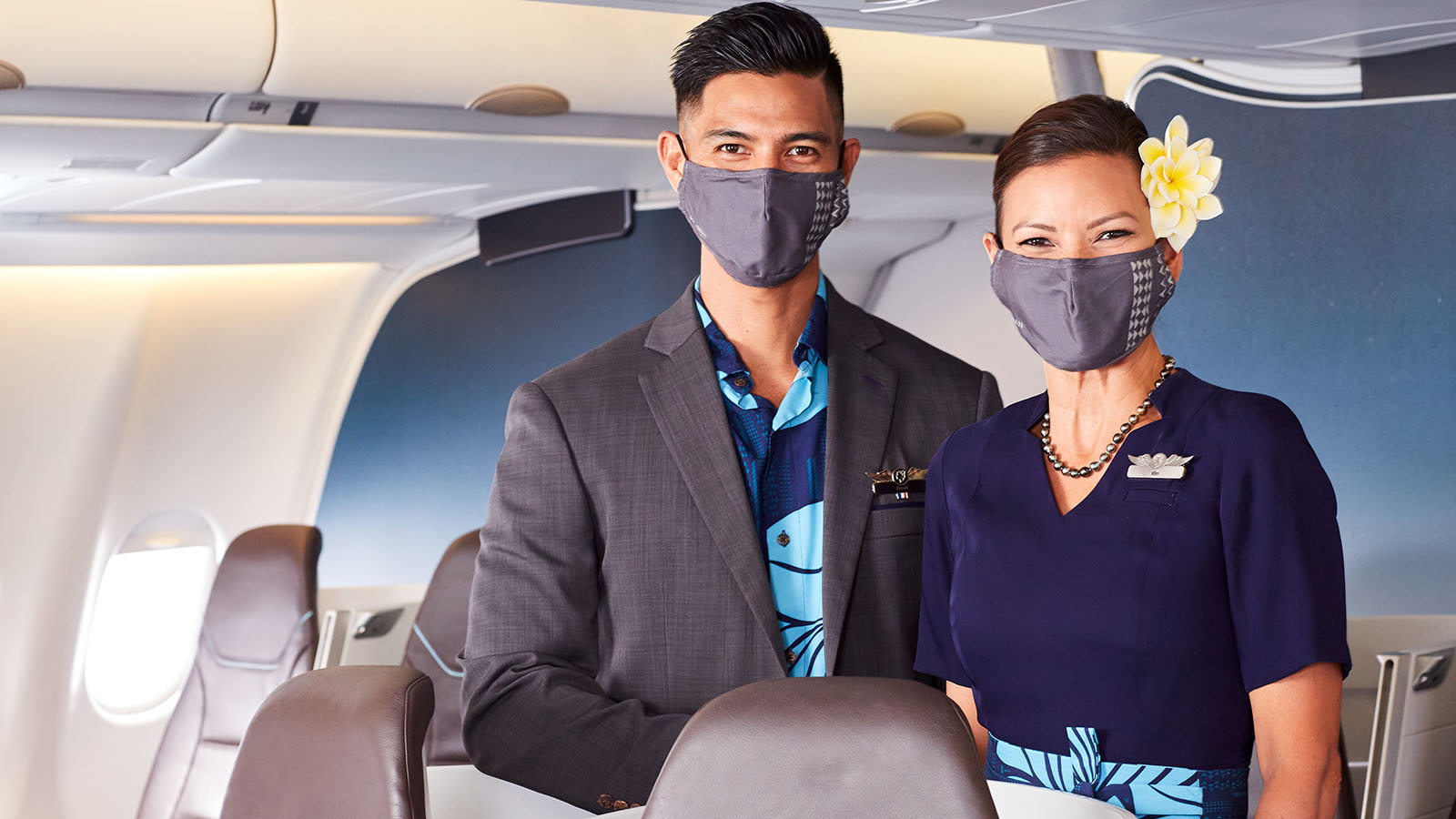 Hawaiian Airlines cabin crew aboard Airbus A330