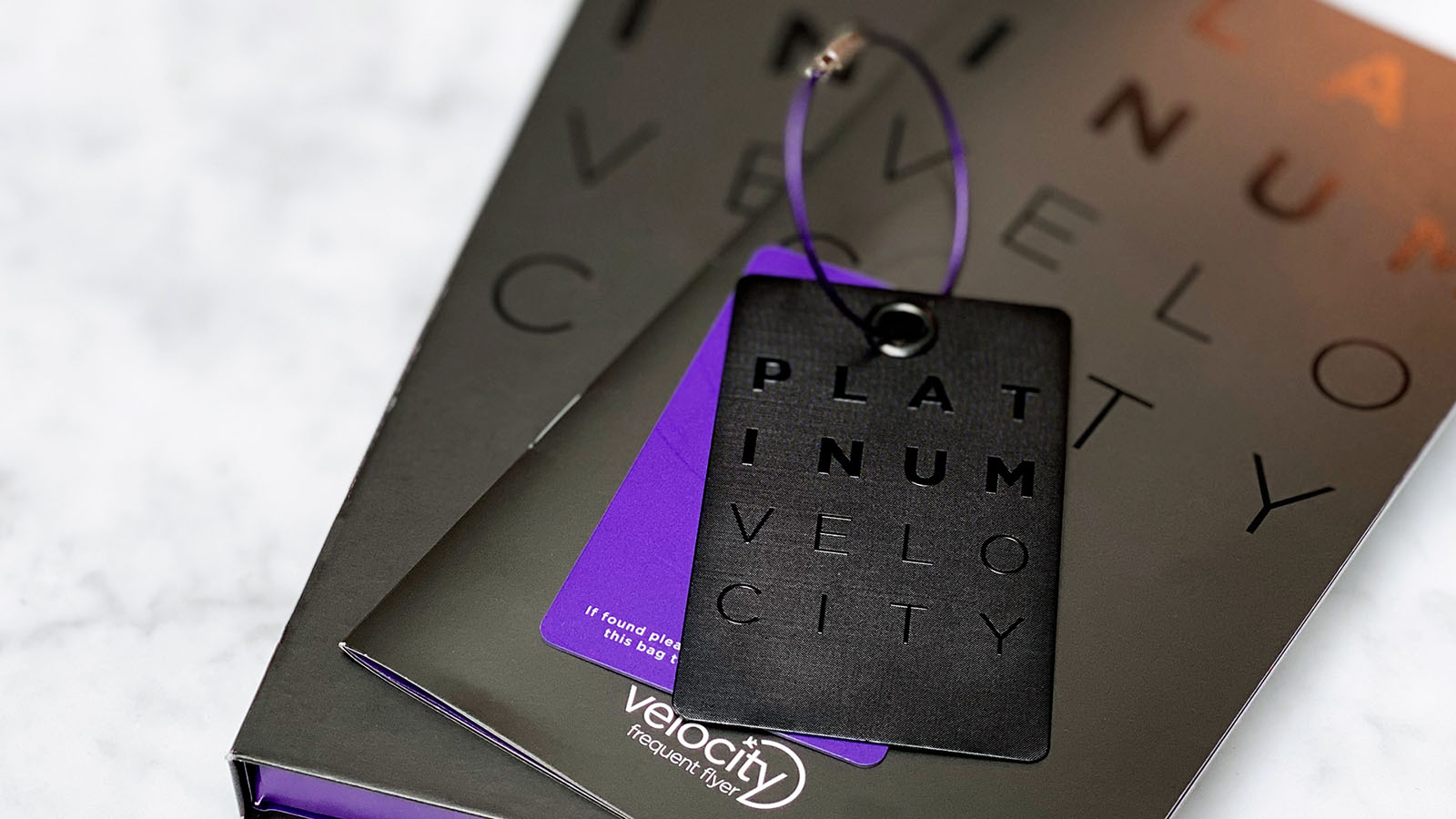 Velocity Platinum Baggage Tag