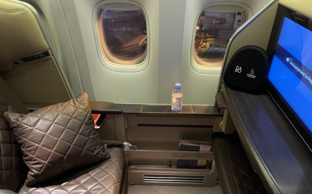 Singapore Airlines 777 First Class