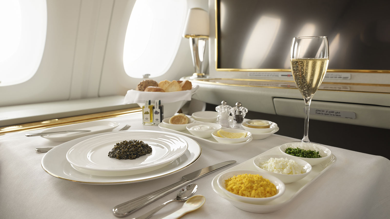 Emirates First Class Caviar