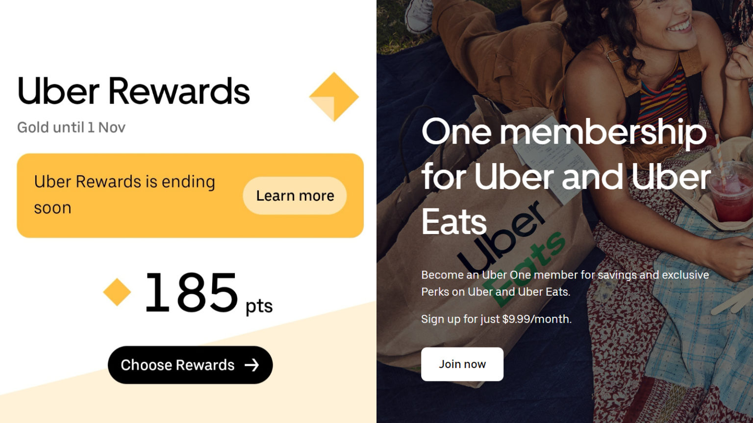 Uber Rewards replaced by Uber One subscription Point Hacks