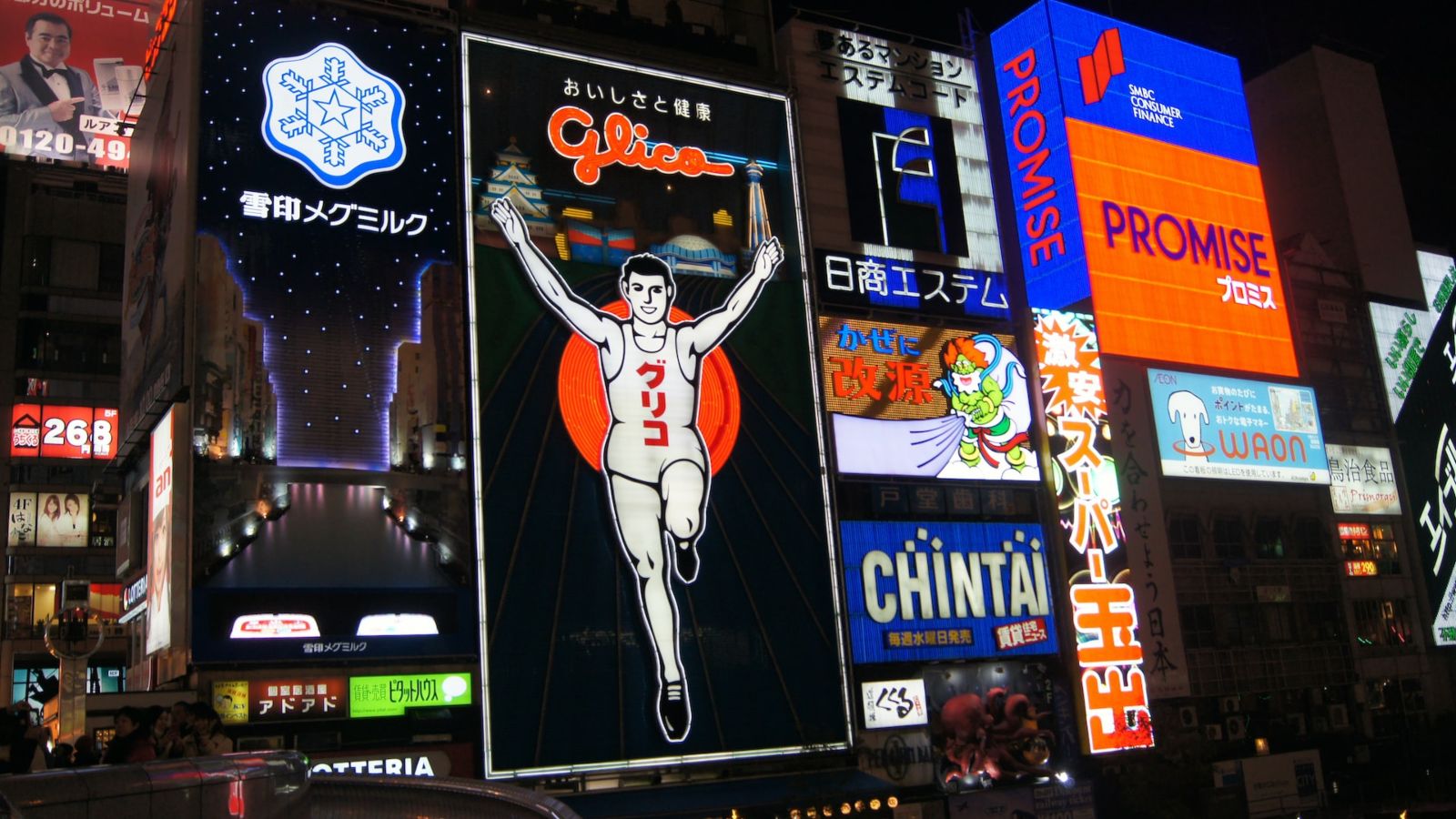 Glico Man, Dotonbori, Osaka - Point Hacks