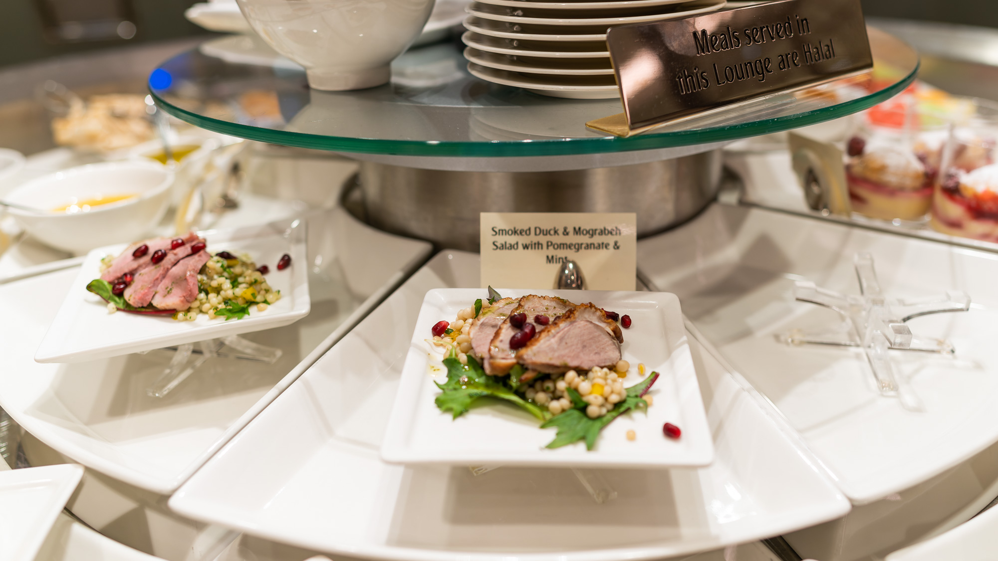 Emirates Perth Lounge cold dishes