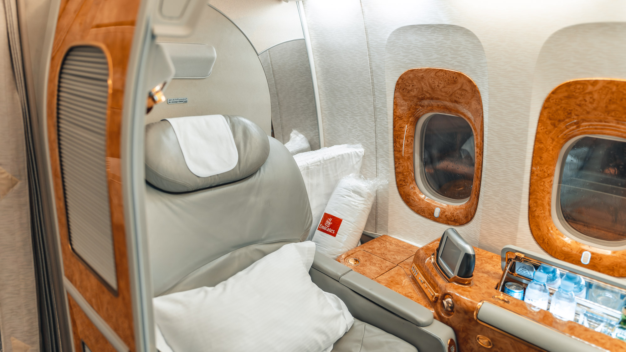 Emirates Boeing 777 First class seat back
