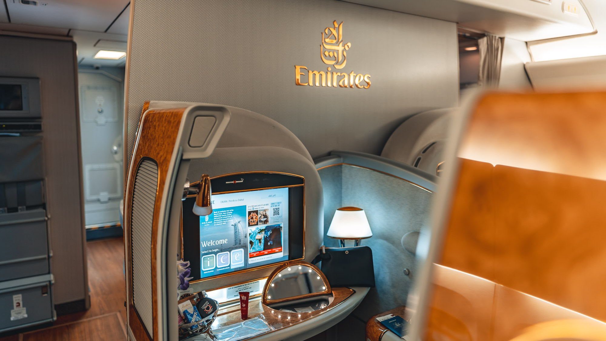 Emirates Boeing 777 First class seat