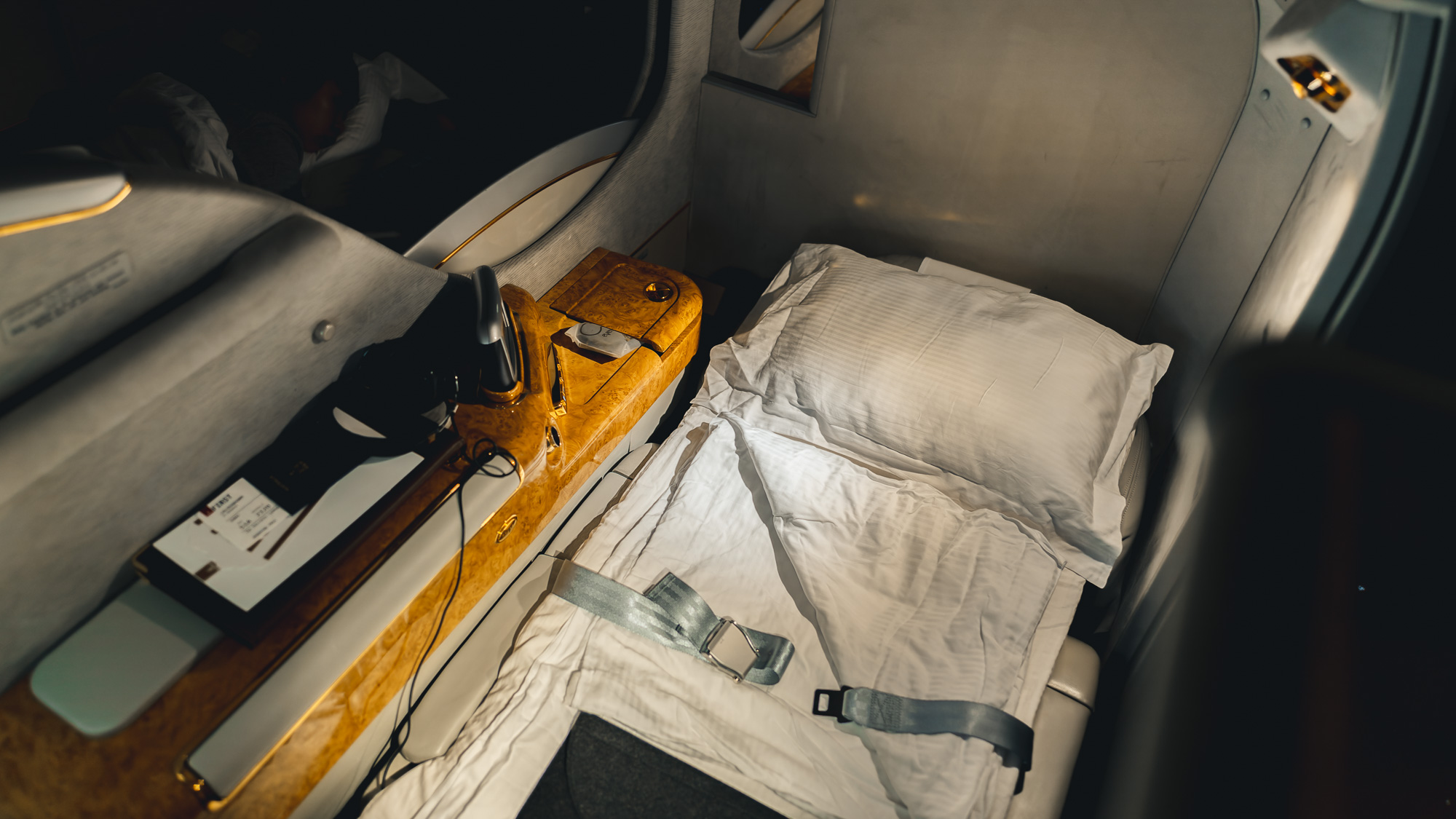 Emirates Boeing 777 First class bed