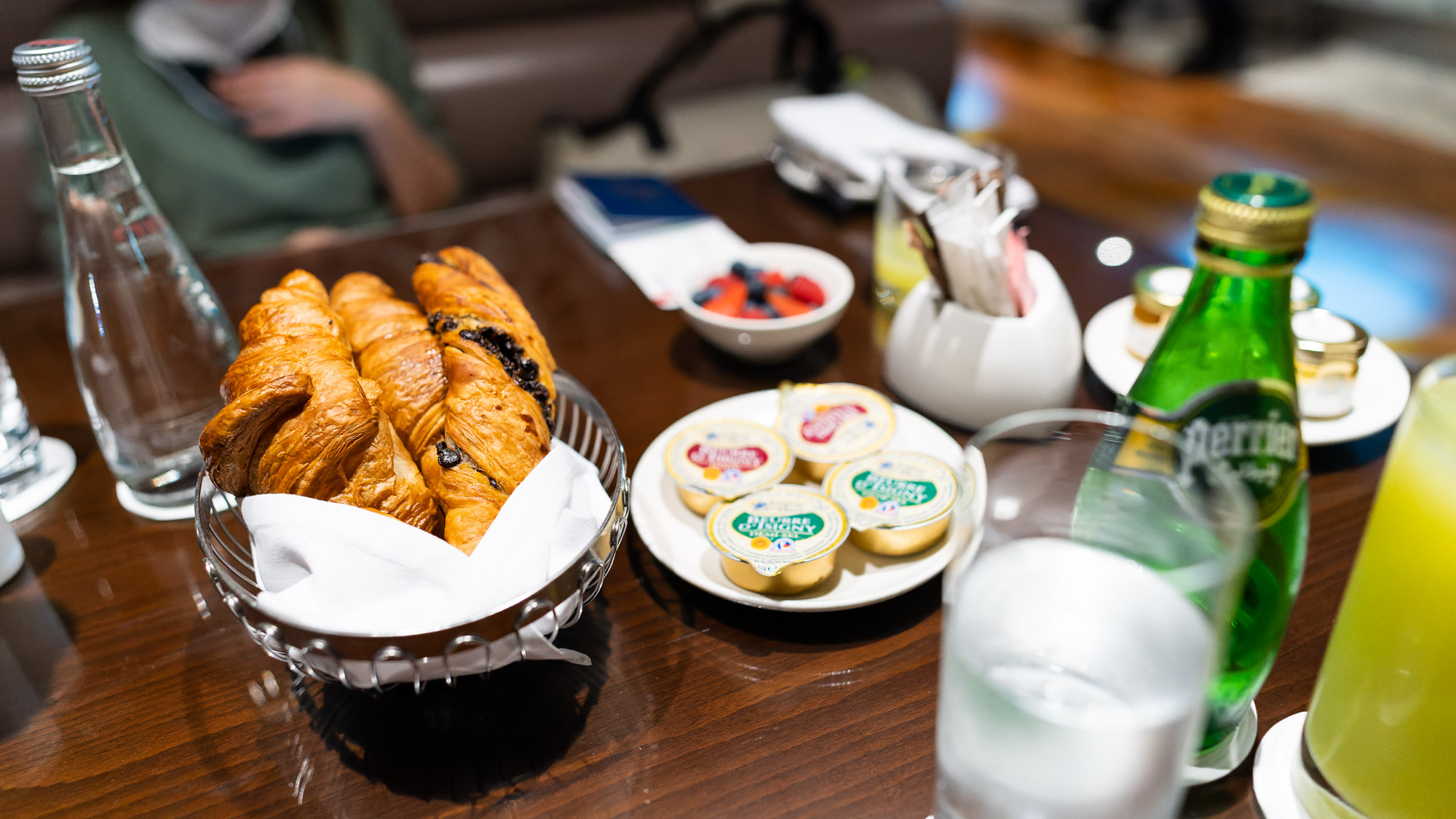 Emirates Dubai First Lounge Concourse B Croissants