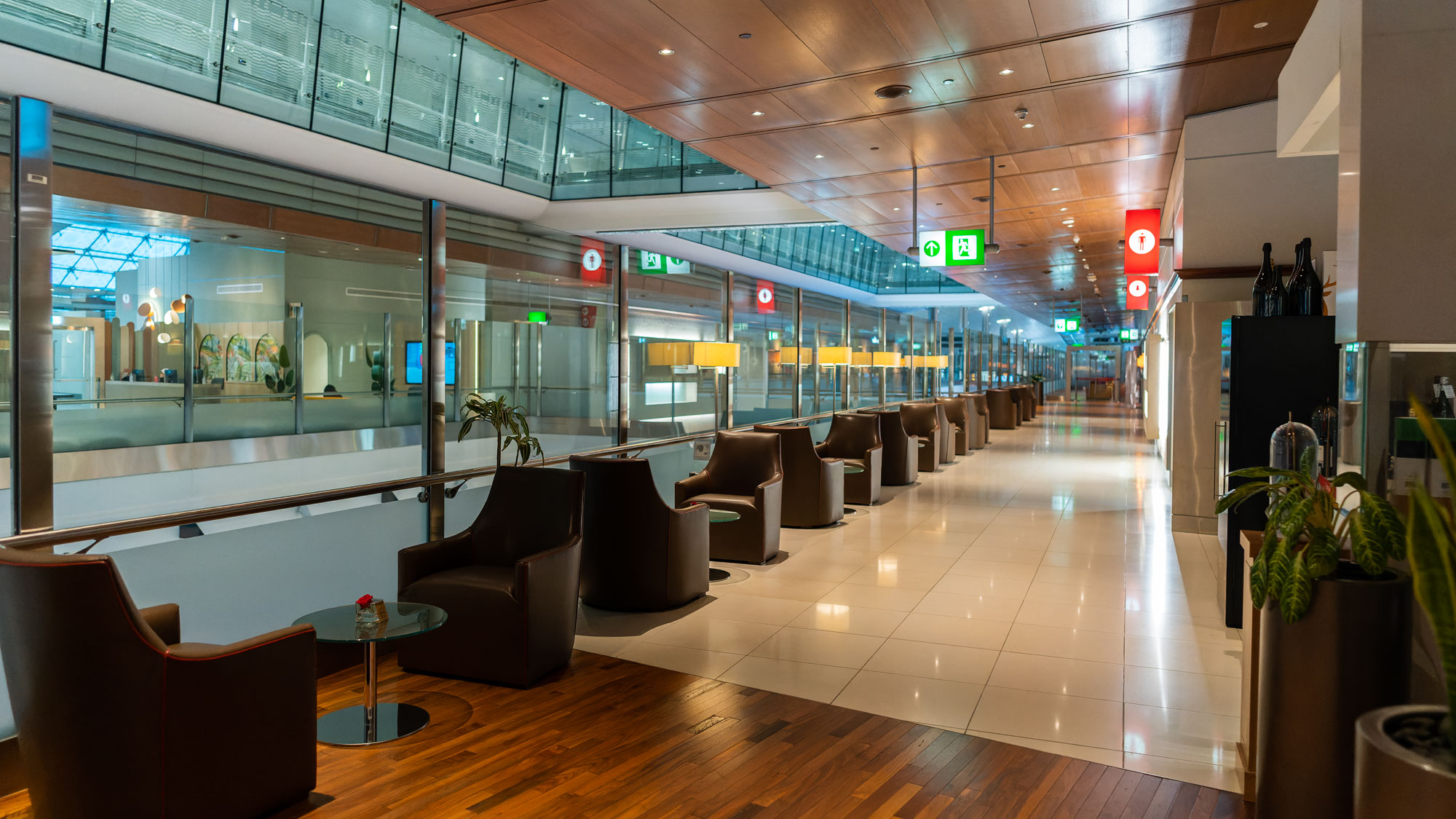Emirates Dubai First Lounge Concourse B Hallway