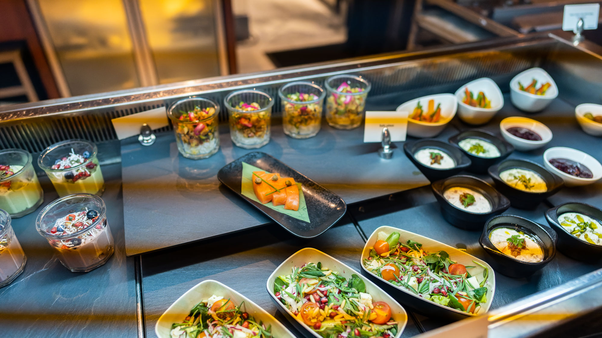 Emirates Dubai First Lounge Concourse B Snacks