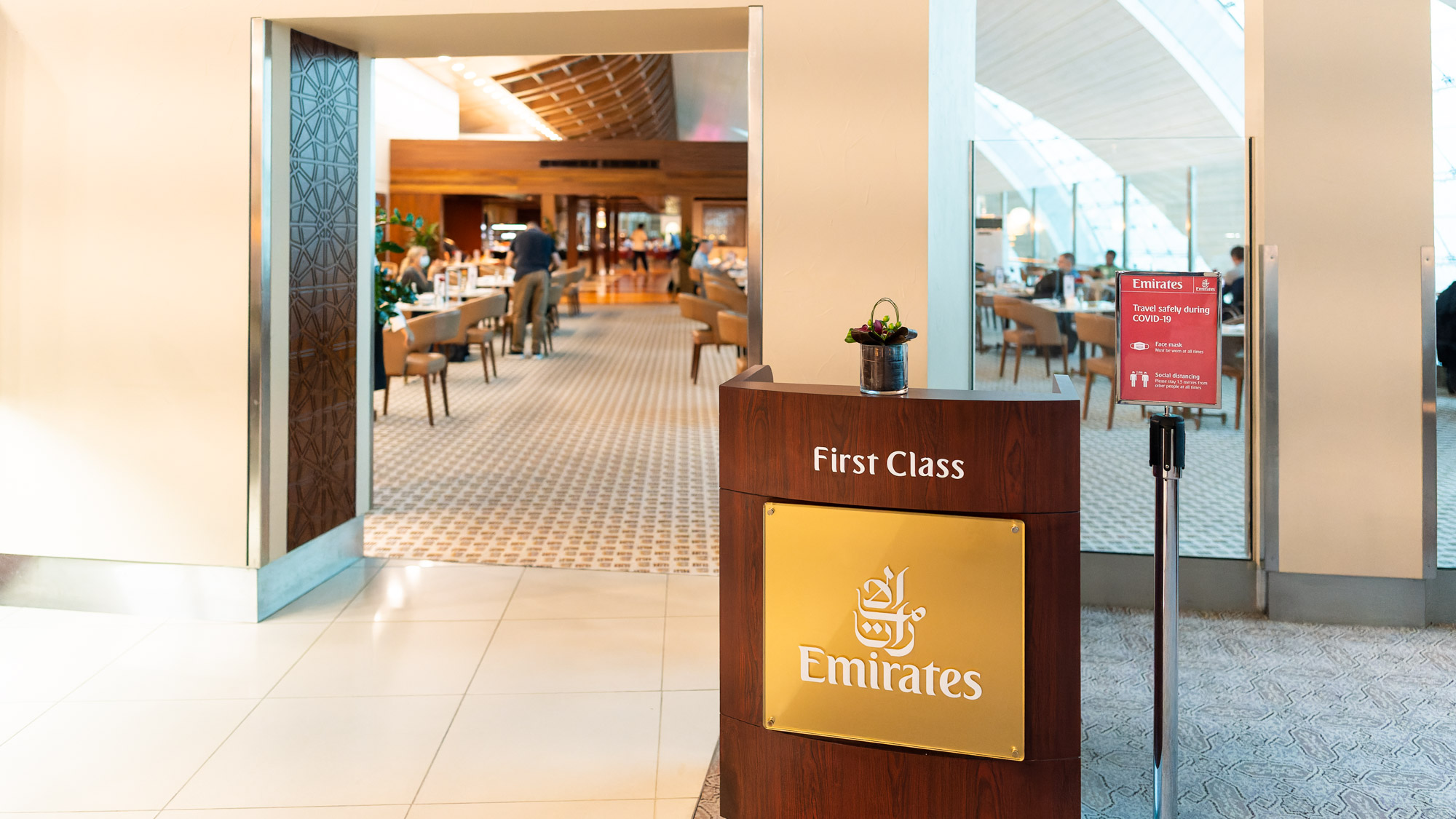Emirates Dubai First Lounge Concourse B Restaurant