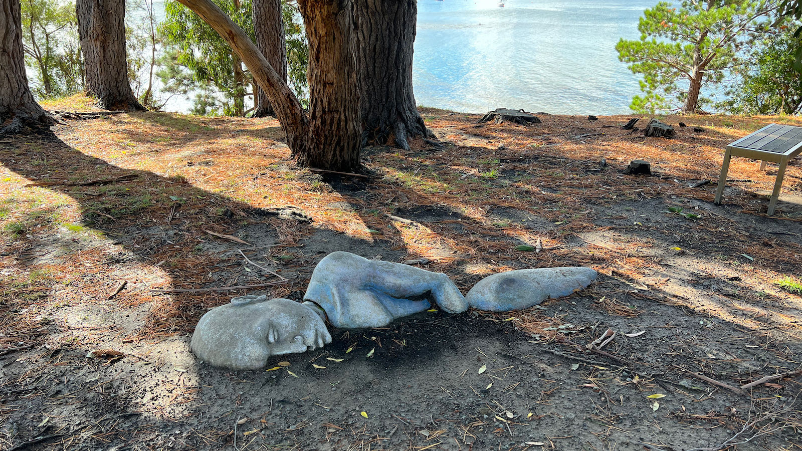 outdoor sculpture Peppermint Bay Tasmania