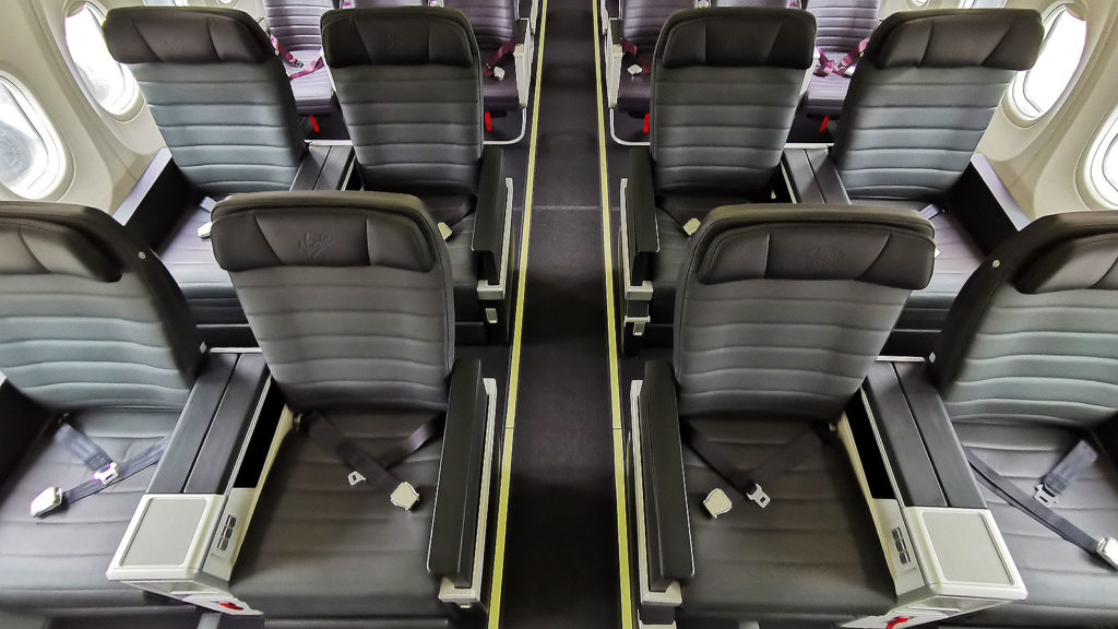 Selecting a seat in Virgin Australia Boeing 737 Business Class can be more involved than window or aisle
