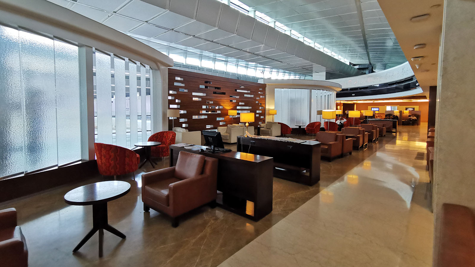 More seating at Air India's Business Class lounge in Delhi