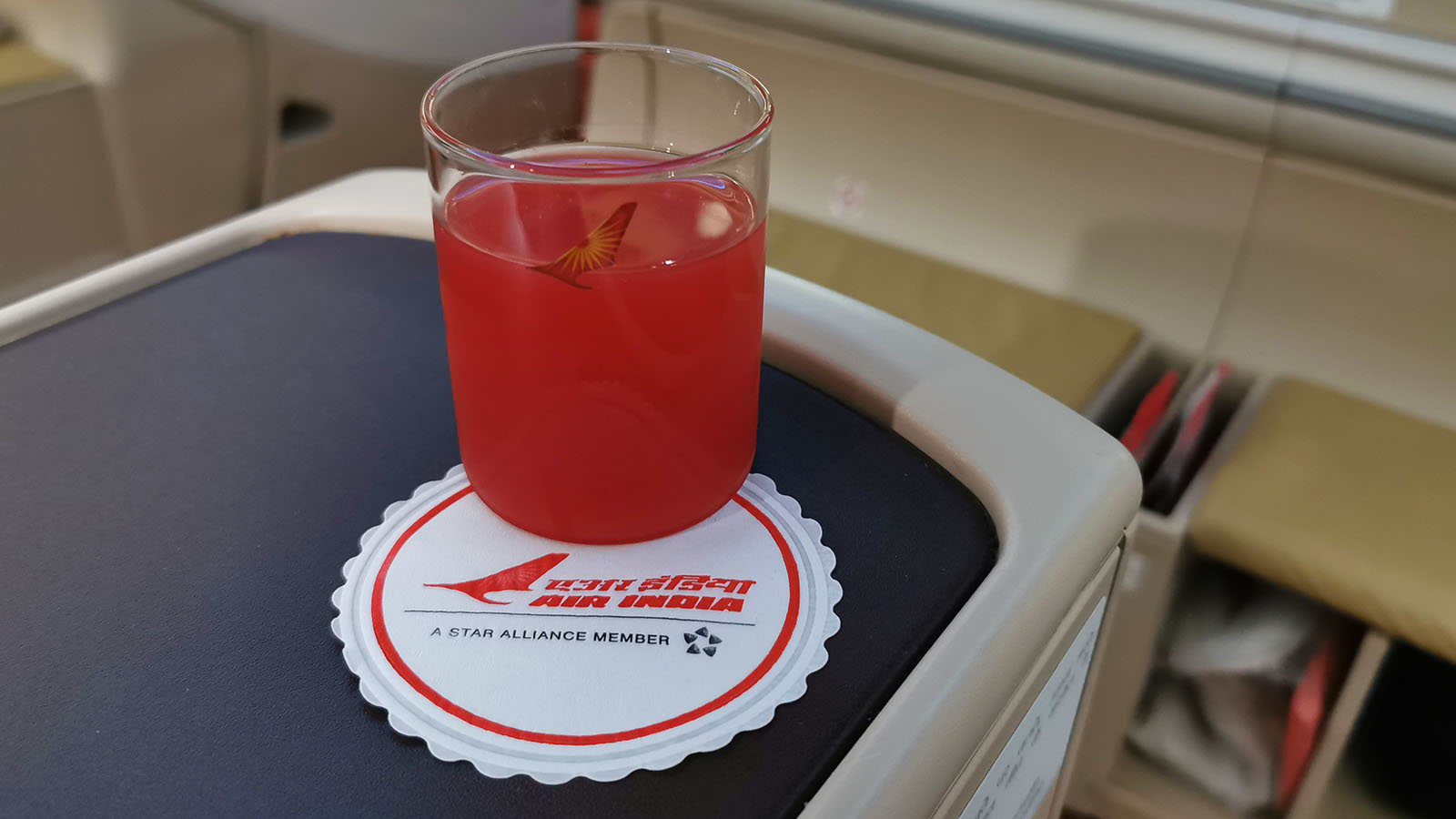 Watermelon juice in Air India's Boeing 787 Business Class