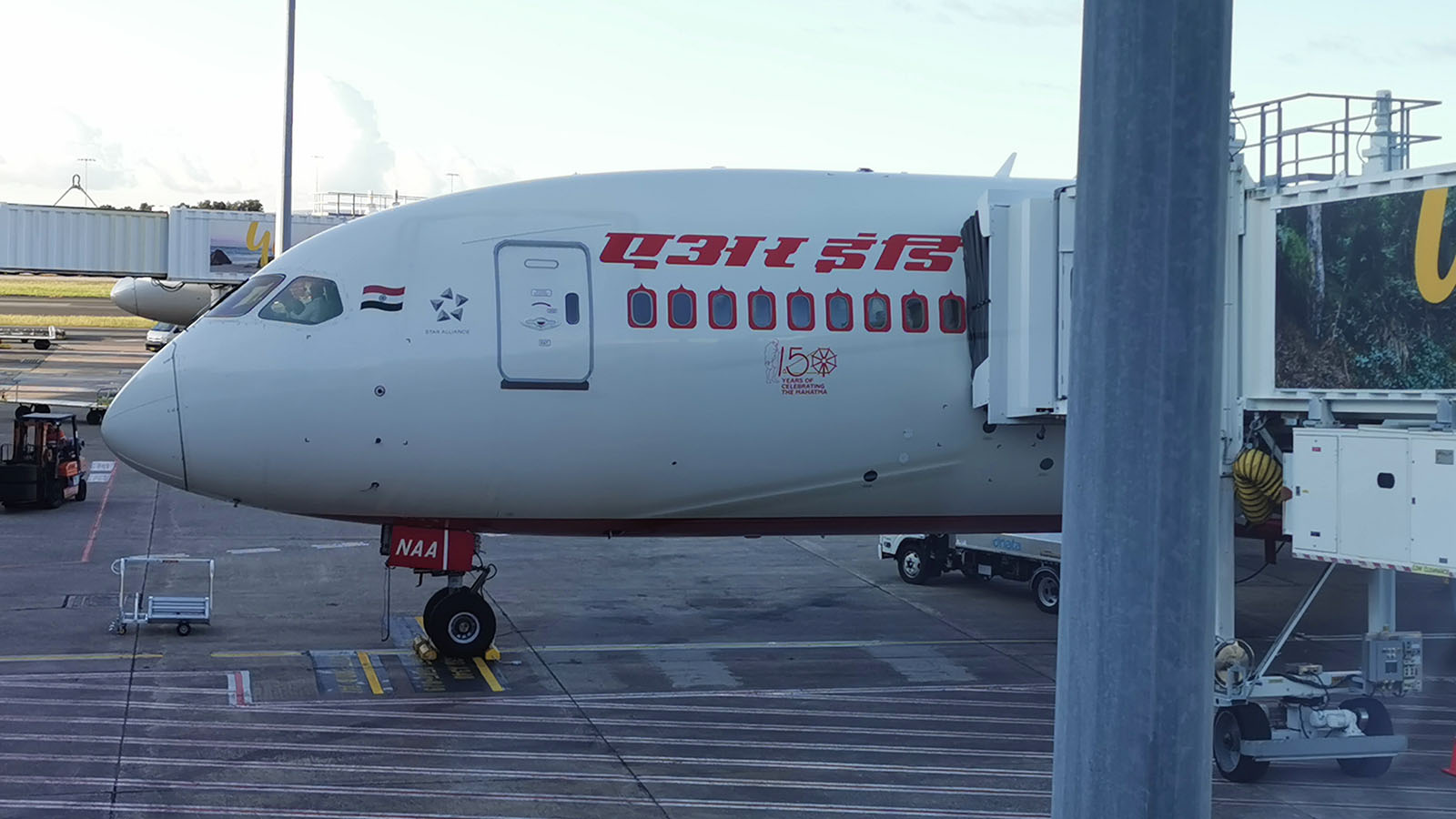 Air India plane parked at Sydney Airport