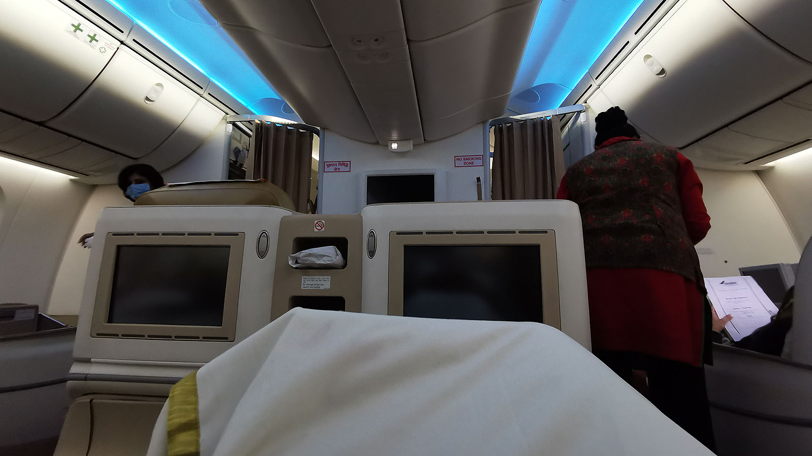 Midnight wake-up in Air India's Boeing 787 Business Class