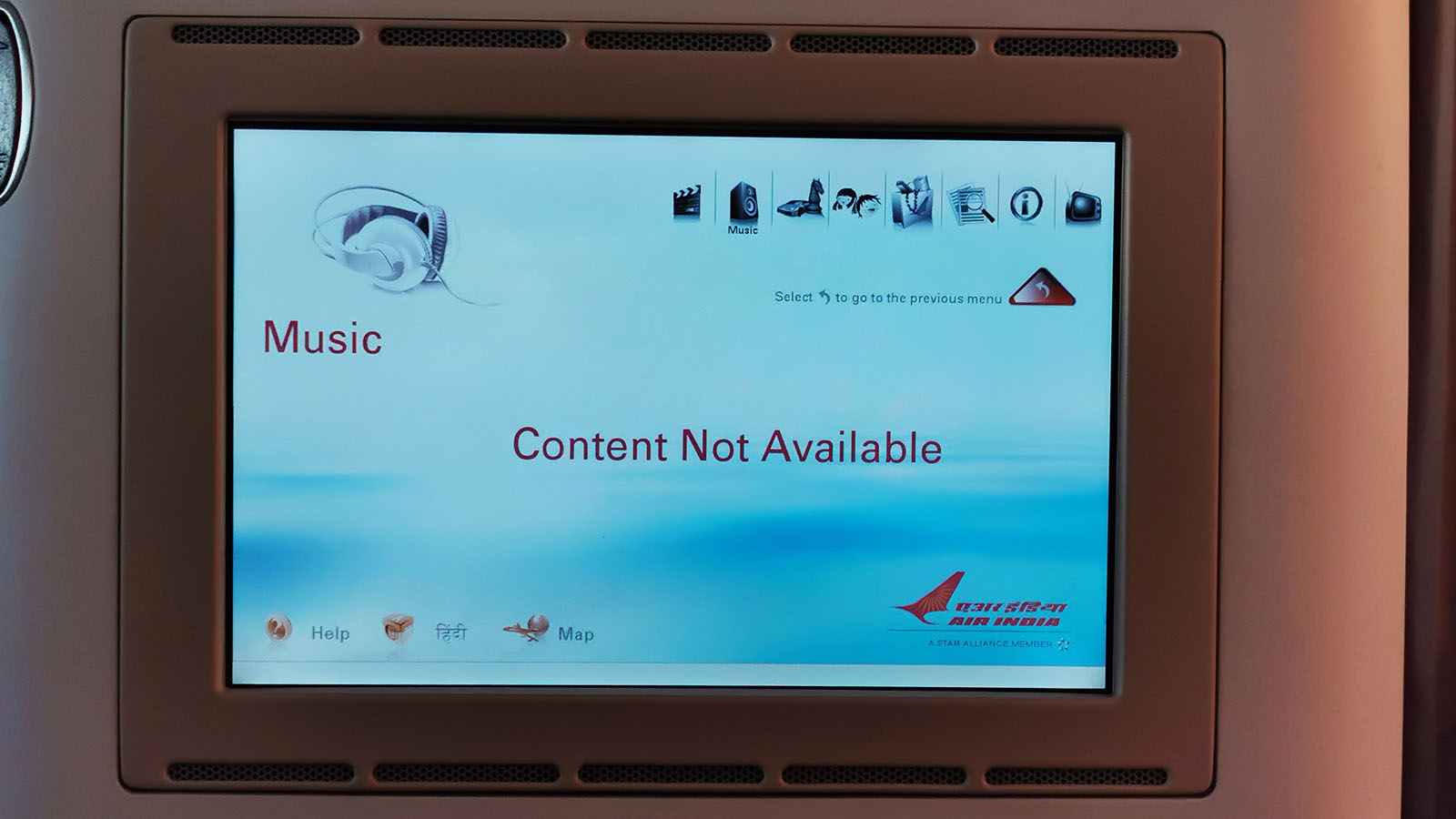 No music content in Air India's Boeing 787 Business Class