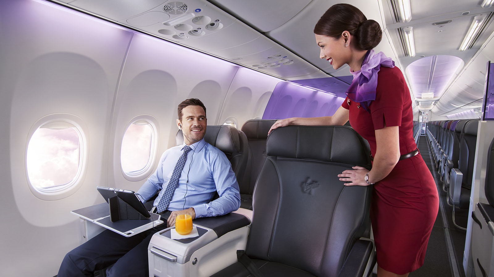 Service from the cabin crew in Virgin Australia Business Class