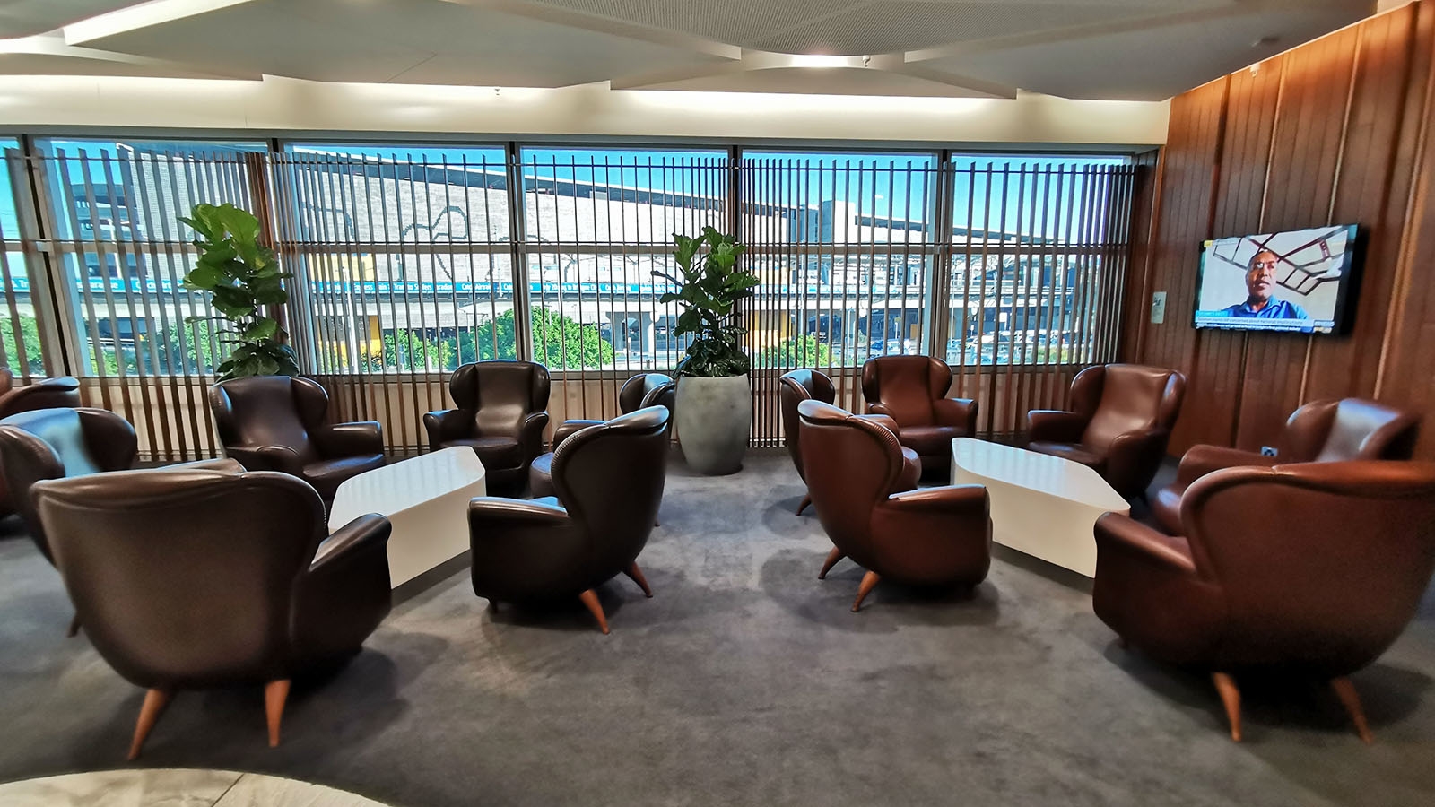 Seating in Virgin Australia Beyond Lounge Brisbane