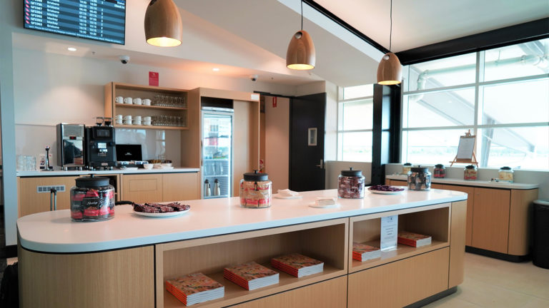 Food counter at Qantas Club Rockhampton