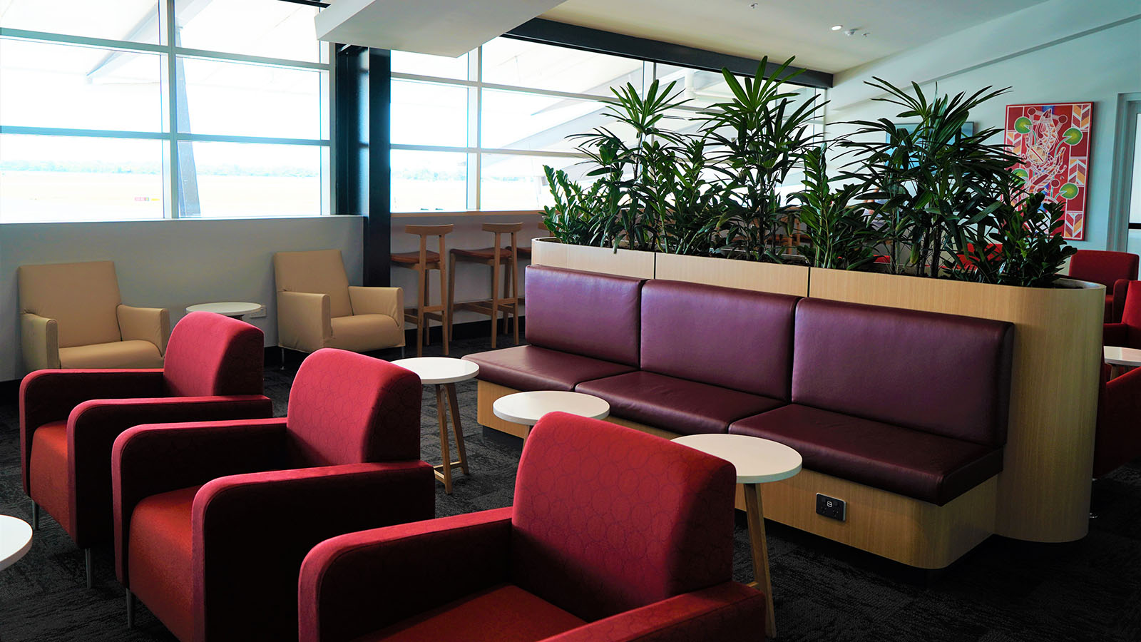 Seating at Qantas Club, Rockhampton