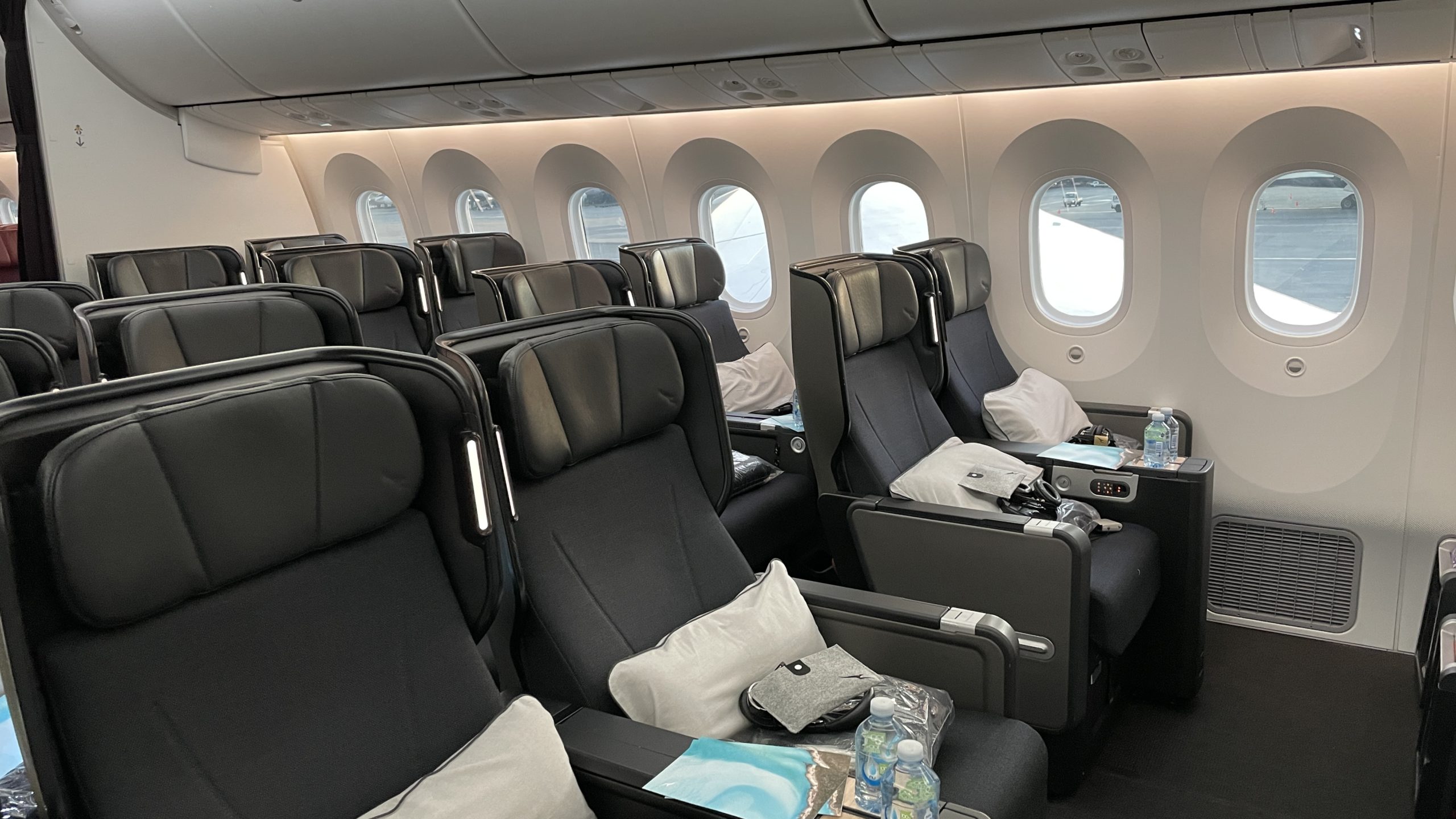 Qantas 787 Dreamliner Premium Economy Cabin Point Hacks by Daniel Sciberras