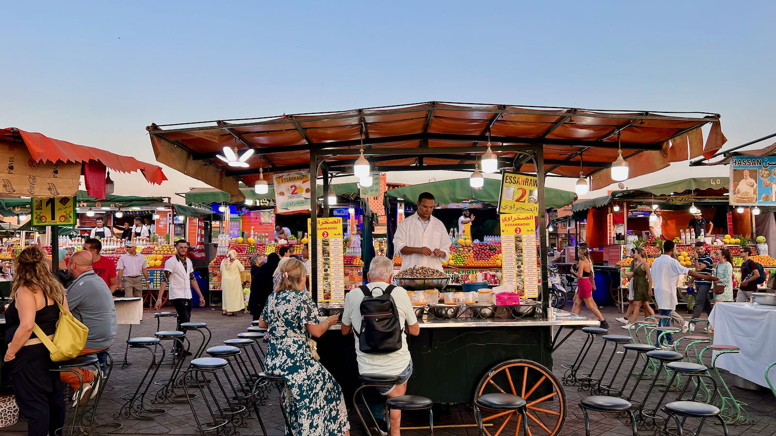 street food stalls Marrakech