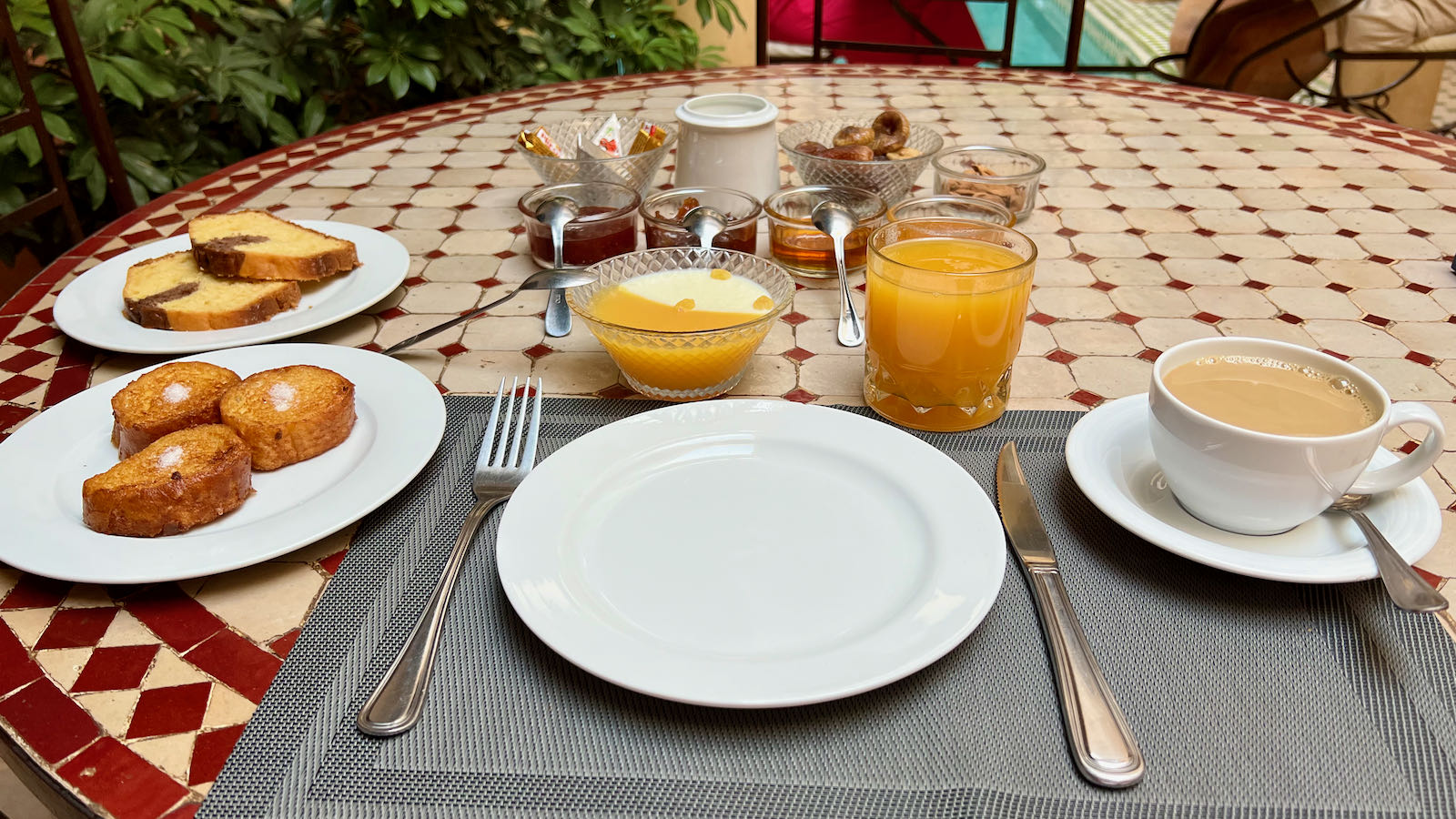 best riad breakfast Marrakech