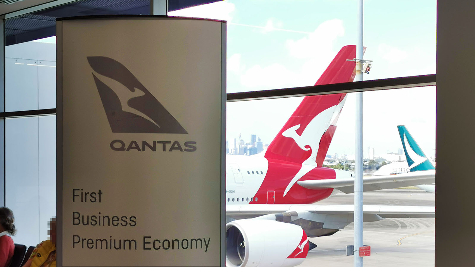 Qantas Airbus A380 at Sydney Airport