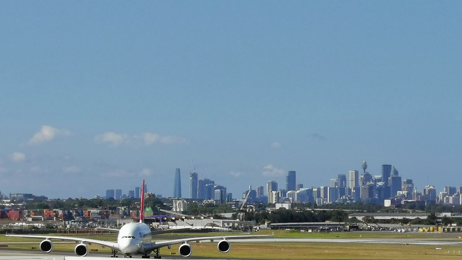 Qantas Airbus A380 at Sydney Airport