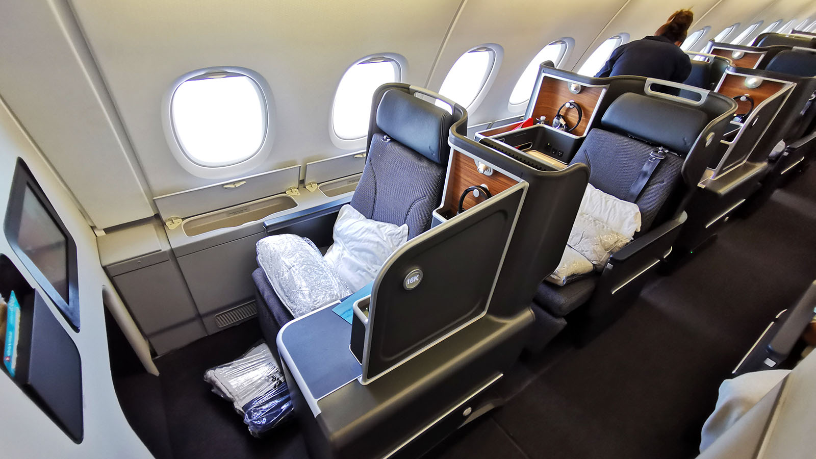 Qantas Airbus A380 Business seat