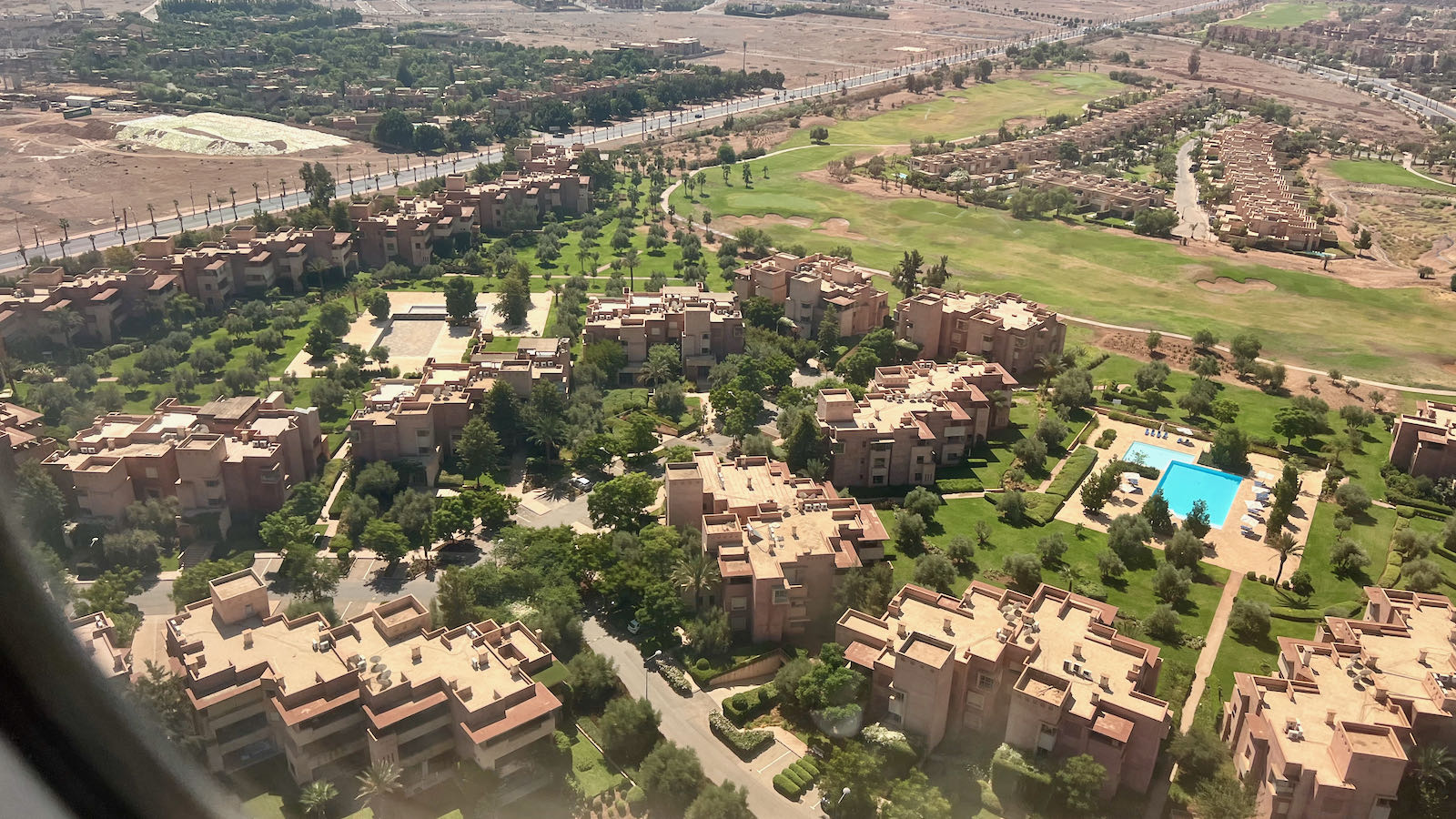 Marrakech riads from the air